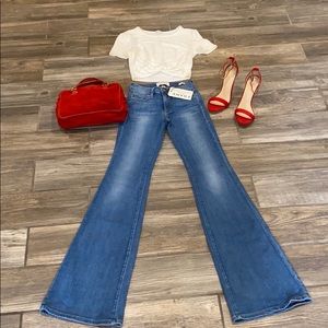 Frame denim flare leg jeans